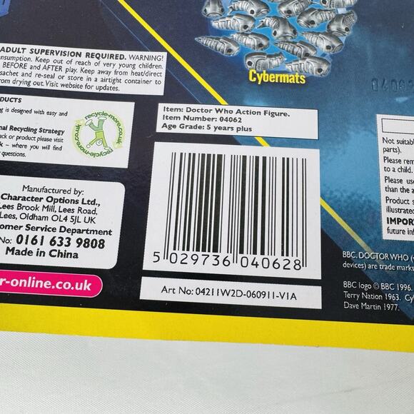 Doctor Who Corroded Cyberman & The Flesh Action Figure Series 6 2009 - Picture 8 of 8